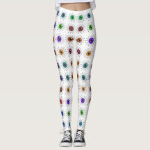 Styles Art Nouveau Leggings imprimés floraux