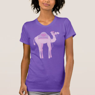 Stylisé mignon graphique un camel à bosse t-shirt