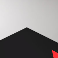 Stylish Art déco Music Notes Red White