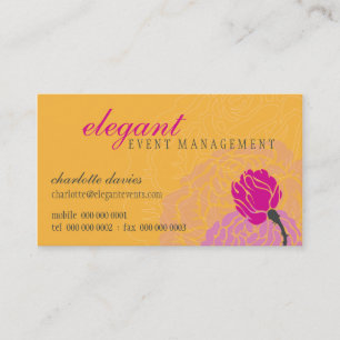 STYLISH CARTE DE VISITE élégant rose