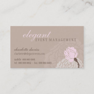 STYLISH CARTE DE VISITE élégant rose