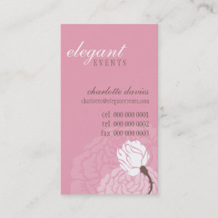 STYLISH CARTE DE VISITE élégant rose