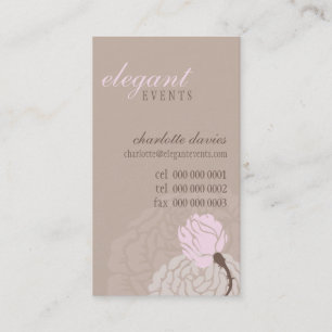 STYLISH CARTE DE VISITE élégant rose