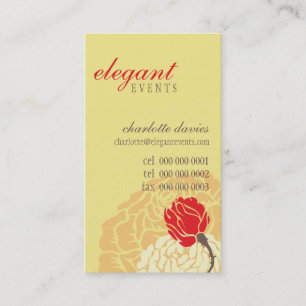 STYLISH CARTE DE VISITE élégant rose