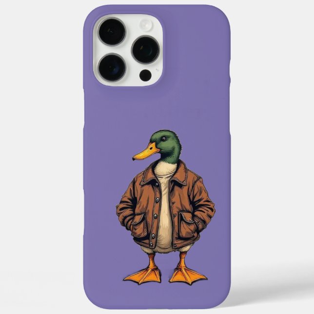 Stylish Duck iPhone 16 Pro Max Coque - Barel uniqu (Verso)