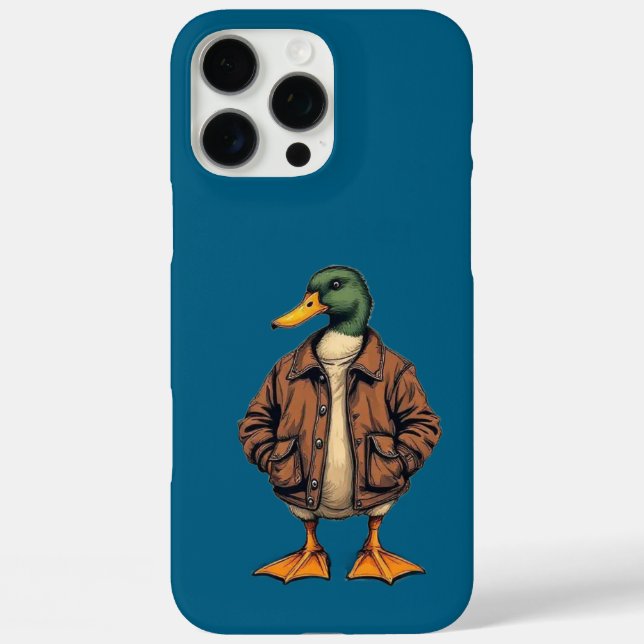 Stylish Duck iPhone 16 Pro Max Coque - Barel uniqu (Verso)