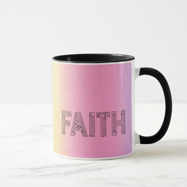Stylish faith typography coffee mug (Droite)
