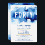 STYLISH fête de 40e anniversaire INVITATION aquare<br><div class="desc">Un design d'invitation tendance pour votre anniversaire pour n'importe quel âge - contactez-moi pour changer le type de parties scintillant pour vous! CONSEIL :: 1. Pour modifier/déplacer des graphiques et des polices et ajouter du texte - cliquez sur le bouton "customiser". - - - - - - - - -...</div>