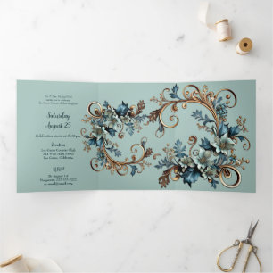 Stylish Floral Sweet 16 Party Invitation