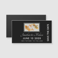 Stylish Gold Koi Poisson Enregistrer la date