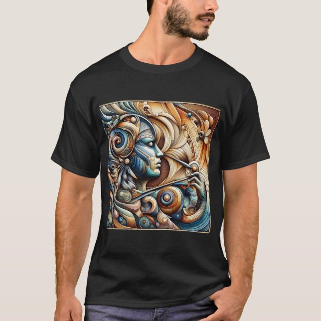"Stylish Homme's Printed T-Shirt - Graphic tendanc (Devant)