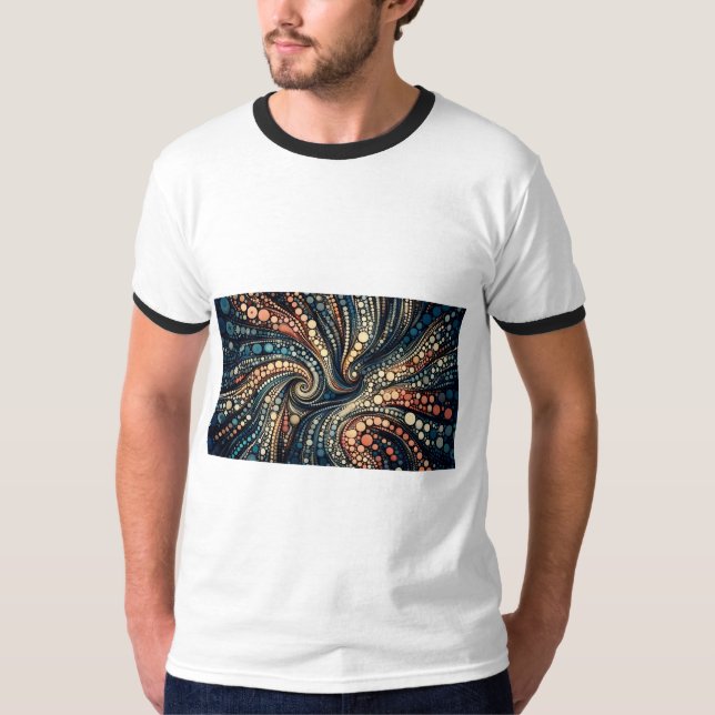 "Stylish Men's Printed T-Shirt - Bold Design, Comf (Devant)