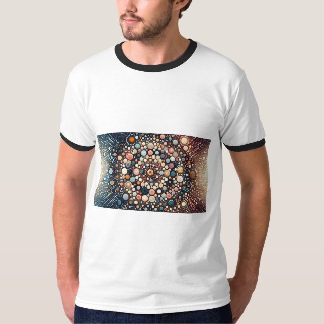 "Stylish Men's Printed T-Shirt - Bold Design, Comf (Devant)