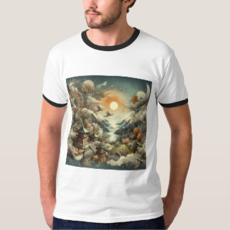 "Stylish Men's Printed T-Shirt - Bold Design, Comf