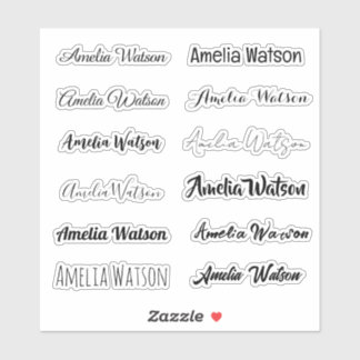 Stylish Name Sticker