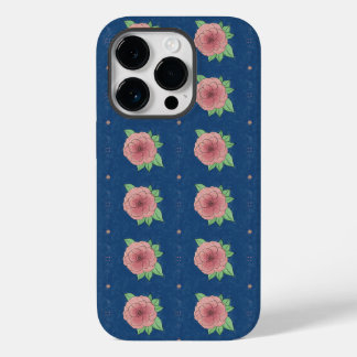 Stylish Pretty Rose Blue Floral iPhone / coque ipa