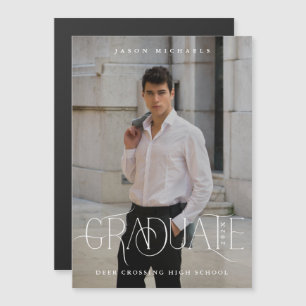 Stylish Type Photo Graduation Announcement