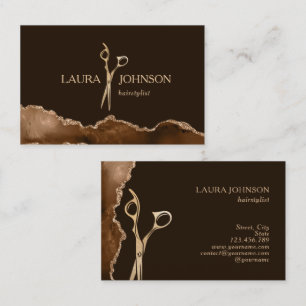 Styliste de cheveux moderne Carte de visite de cis