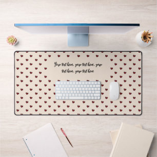 Styliste Joli coeur rouge Motif Monogramme cadeau