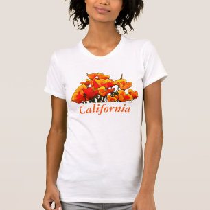 Styliszed Poppy Art, texte "Californie" T-shirt