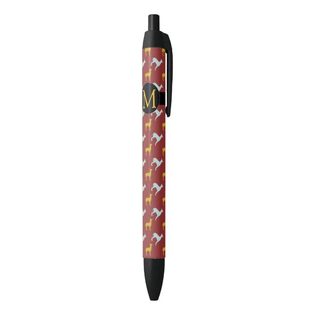 Stylo 2018 de monogramme d'anniversaire de (Bas (Vertical))