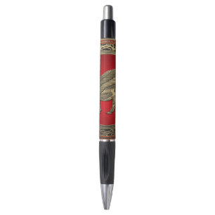 Stylo [610] Taureau ailé assyrien - Lamassu d'or