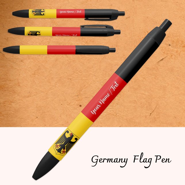 Stylo à drapeau allemand, Allemagne / Personnalisé (Créateur téléchargé)