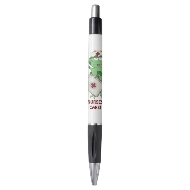 Stylo à encre caricaturale pour soins infirmiers (Devant (Vertical))