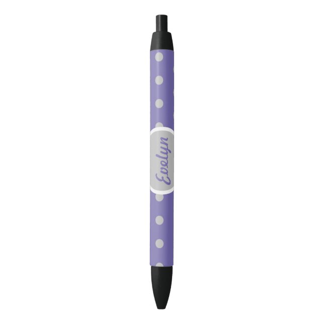 Stylo à encre noire Pointe pour dames (Lavande et  (devant Vertical)