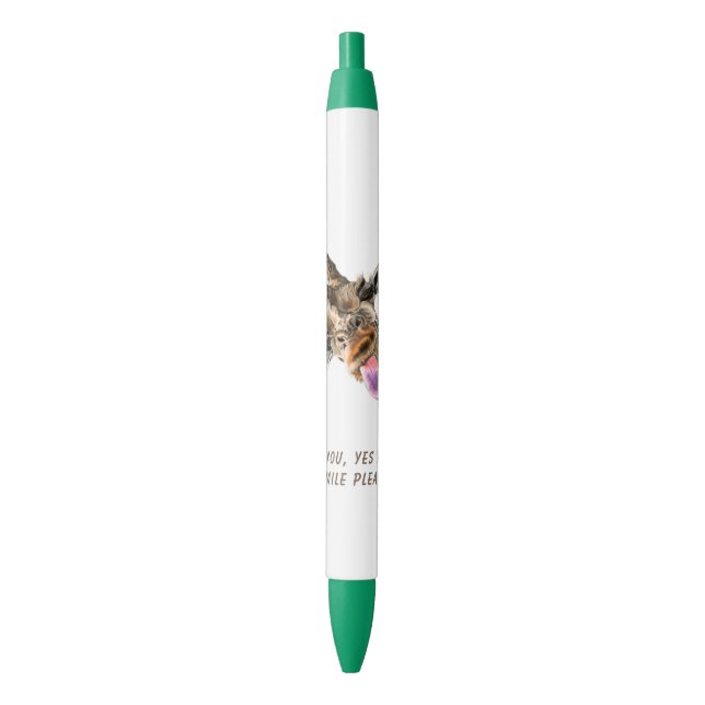 Stylo à girafe amusant - Texte personnalisé (devant Vertical)
