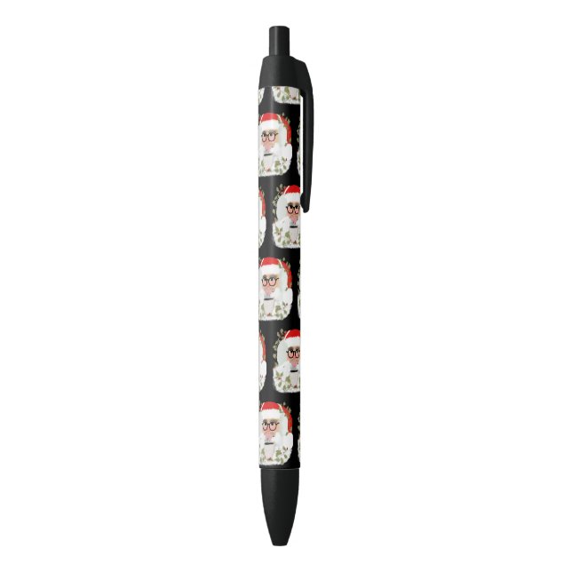 Stylo à l'encre noire de faveur de fête de Noël du (Bas (Vertical))