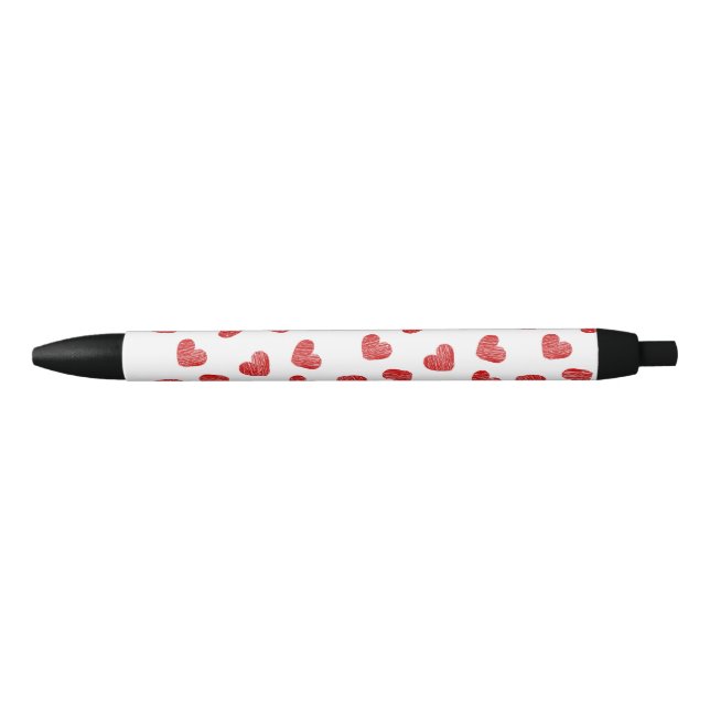 Stylo à motifs de coeur rouge (Devant)