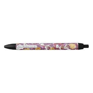Stylo à papillons rose pourpre personnalisé