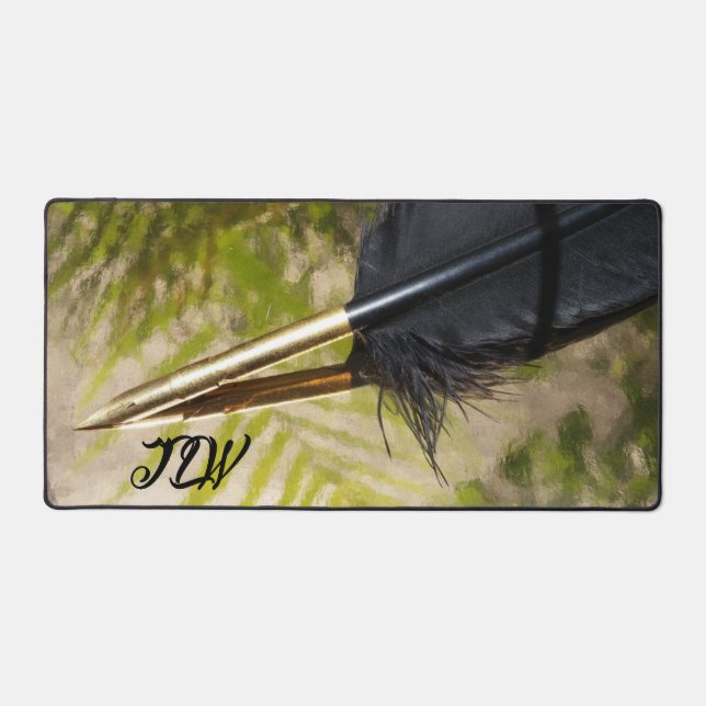 Stylo à plume d'or et de noir (Recto)