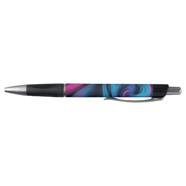 Stylo Abstrait moderne - Bleu et Rose- (Bas)