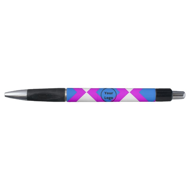 Stylo Add logo blue purple pattern (Devant)