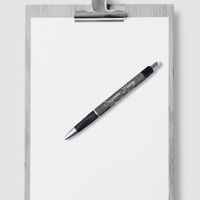 Stylo Adresse de retour d'écriture élégante Agent immobi (Créateur téléchargé)