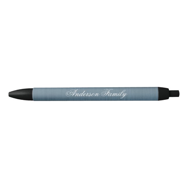 Stylo Affaires Monogramme Personnalisé Bleu Modern (Devant)