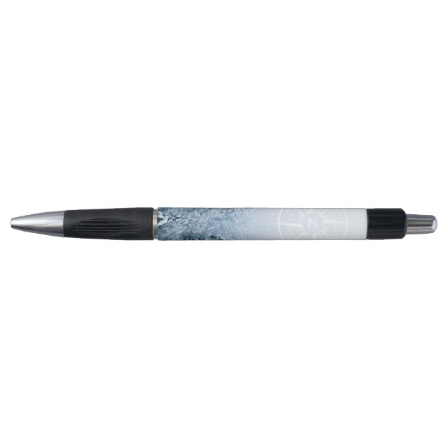 Stylo Aiguille de compas monogramme forêt d'épinette d'h (Devant)