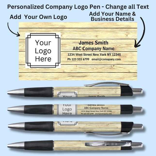 Stylo Ajouter les détails de l'entreprise Nom etc. Effet (Créateur téléchargé)