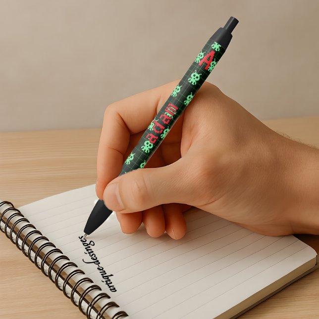 Stylo Alien Retro Arcade - Nom personnalisé et ini (Créateur téléchargé)