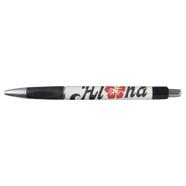 Stylo Aloha Hibiscus - plat design Hawaii + vos idées (Devant)
