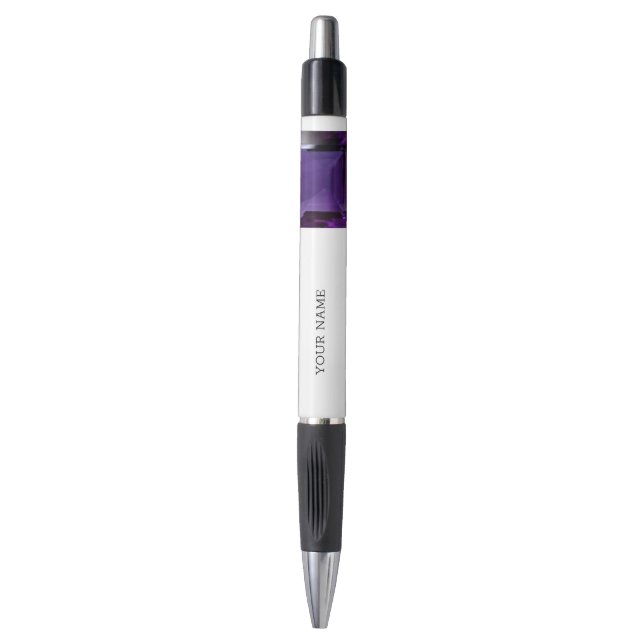 Stylo Amethyst Gemstone Purple (Devant (Vertical))