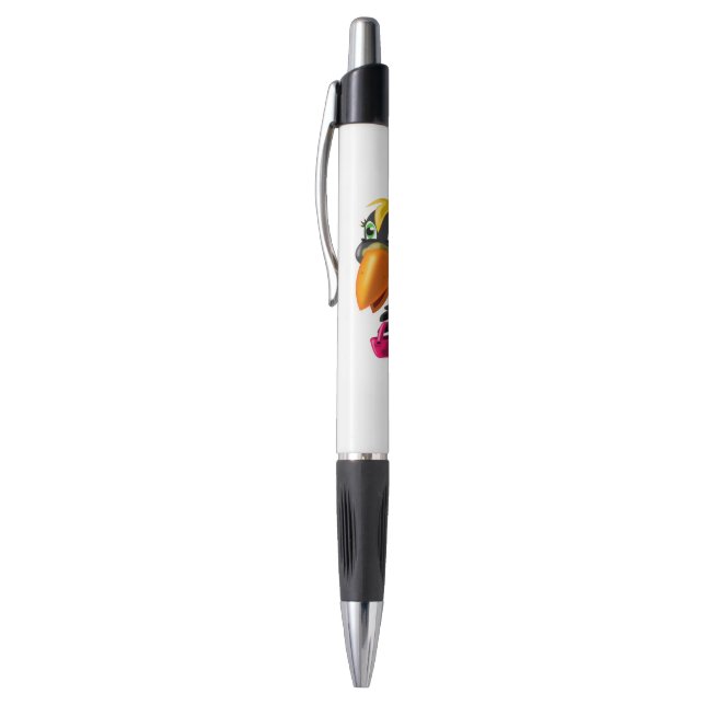 Stylo amusant avec un oiseau moderne (Haut (Vertical))