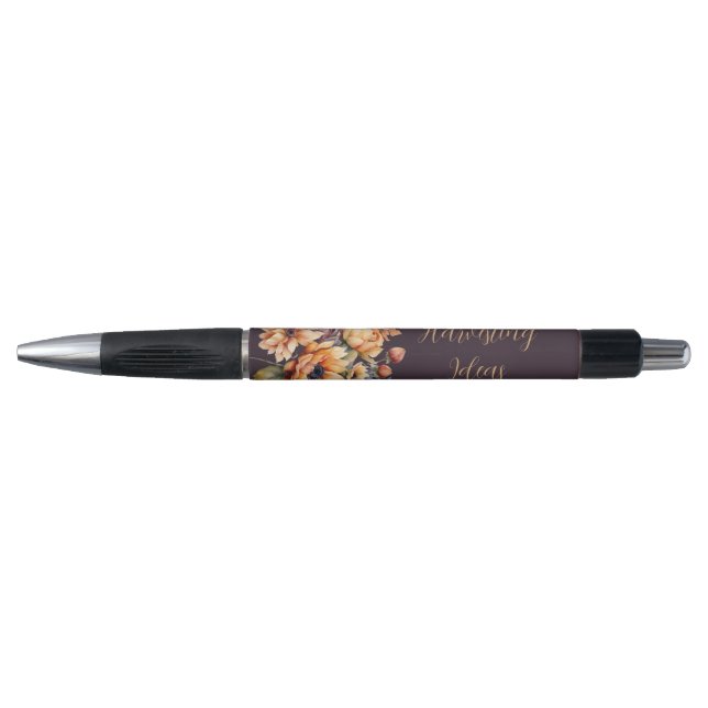 Stylo Aquarelle Fleurs de chute-violet (Devant)