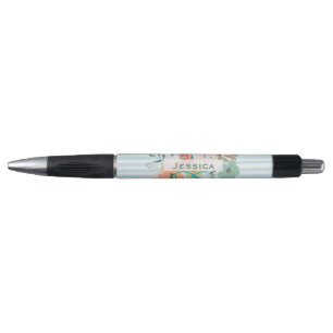 Stylo Aquarelle personnalisée Jolie aquarelle Florale et