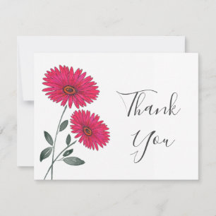 Stylo Aquarelle Rouge et Carte de remerciements Ge