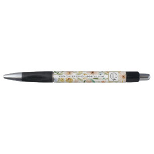 Stylo Aquarelle rustique Fleurs sauvages Ajouter Logo En