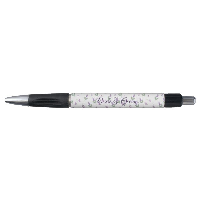 Stylo Arc floral mariage lilas lavande (Devant)