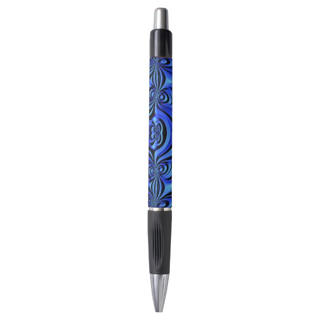 Stylo Art cool tendance bleu (Devant (Vertical))